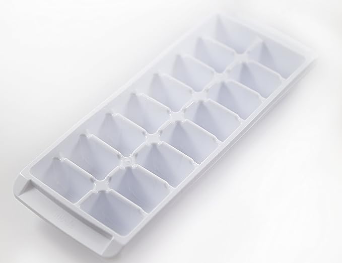 Easy Release White Ice Cube Tray, 16 Cube Trays (Pack of 4) (4 Pack - 64 Cubes)